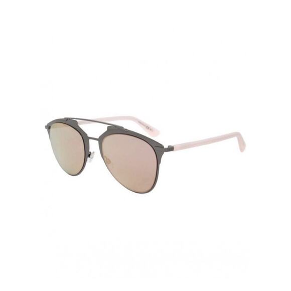 Christian Dior REFLECTED XY2/0J Dark Ruthenium Pink Rose Flash Sunglasses $425
